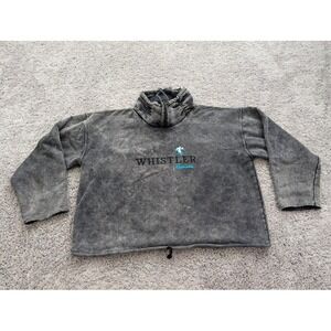 Vintage Sparkle Sweater Mens Small Pullover Heathered Black Whistler Canada